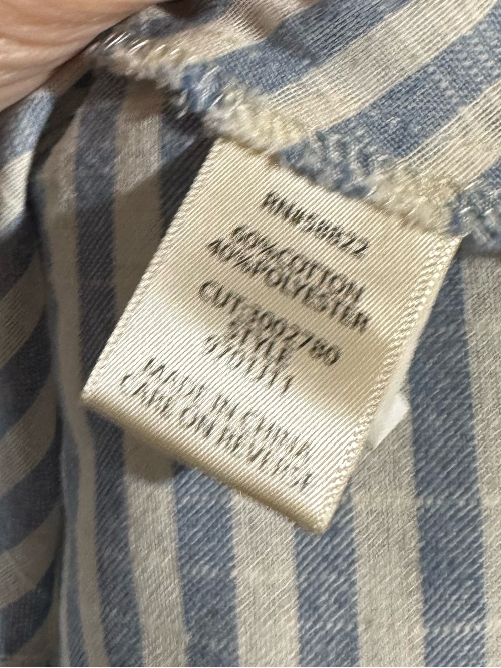 Max Studio Striped Midi Skirt Size Medium Blue White Coastal Old Money Esott - Picture 4 of 5